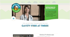 Desktop Screenshot of cavityfreeatthree.org